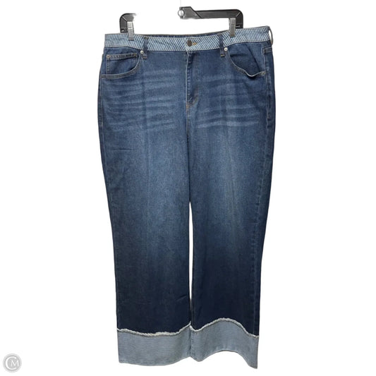 Jeans Boyfriend By Fashion Nova In Blue Denim, Size: 16