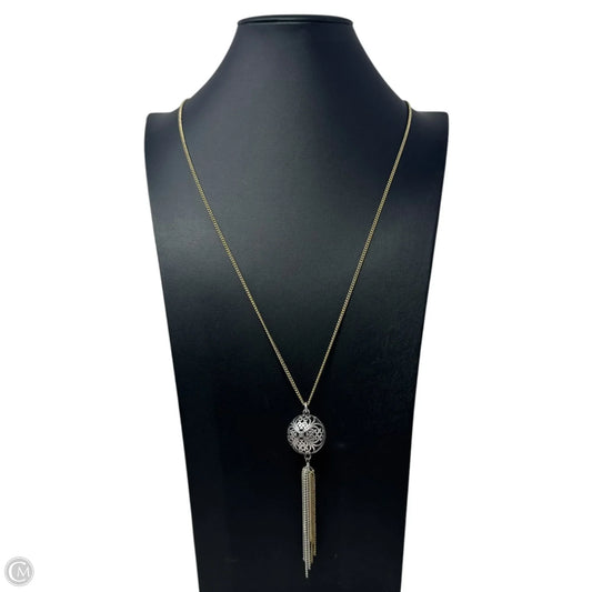 Two Tone Tassel Pendant Necklace By Lucky Brand