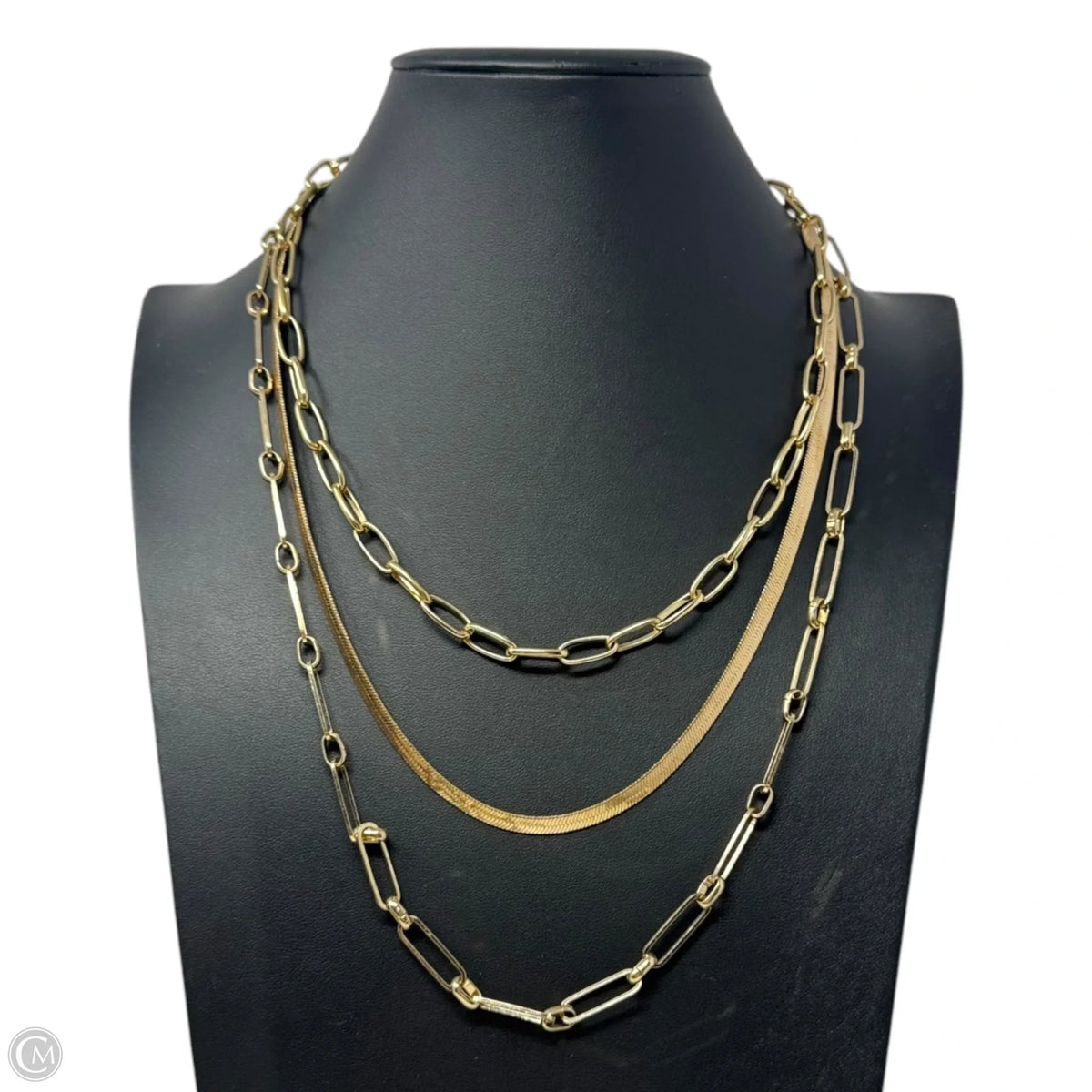 Gold Tone Layered Necklace