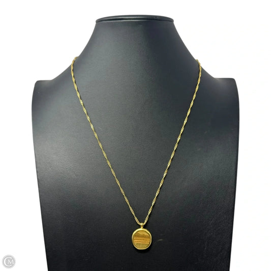Gold Circle Necklace Pendant By Madewell