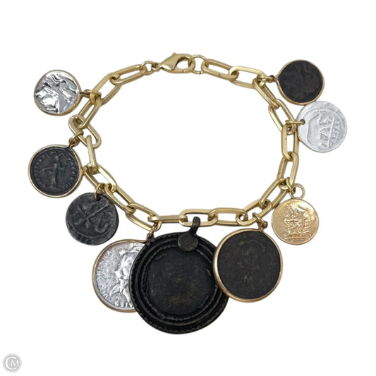 Faux Coin Charm Bracelet