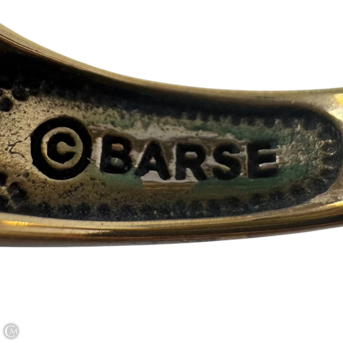 Orange Stone Braid Engraved Ring Statement By Barse, Size: 8