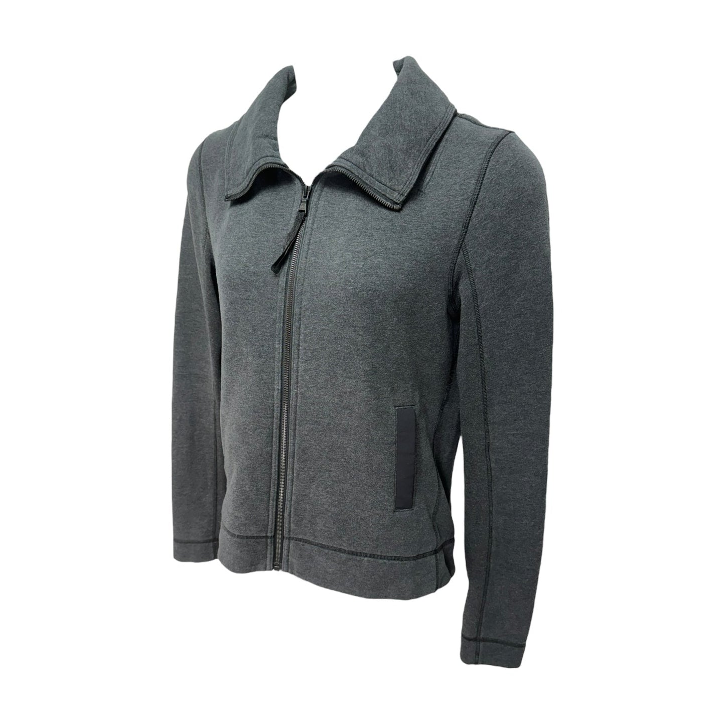 Athletic Jacket By Lululemon In Grey, Size: 12