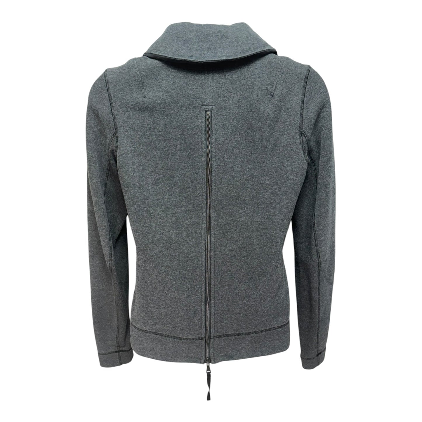 Athletic Jacket By Lululemon In Grey, Size: 12