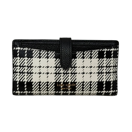 Hudson Bifold Wallet In Posh Plaid Designer By Kate Spade, Size: Large