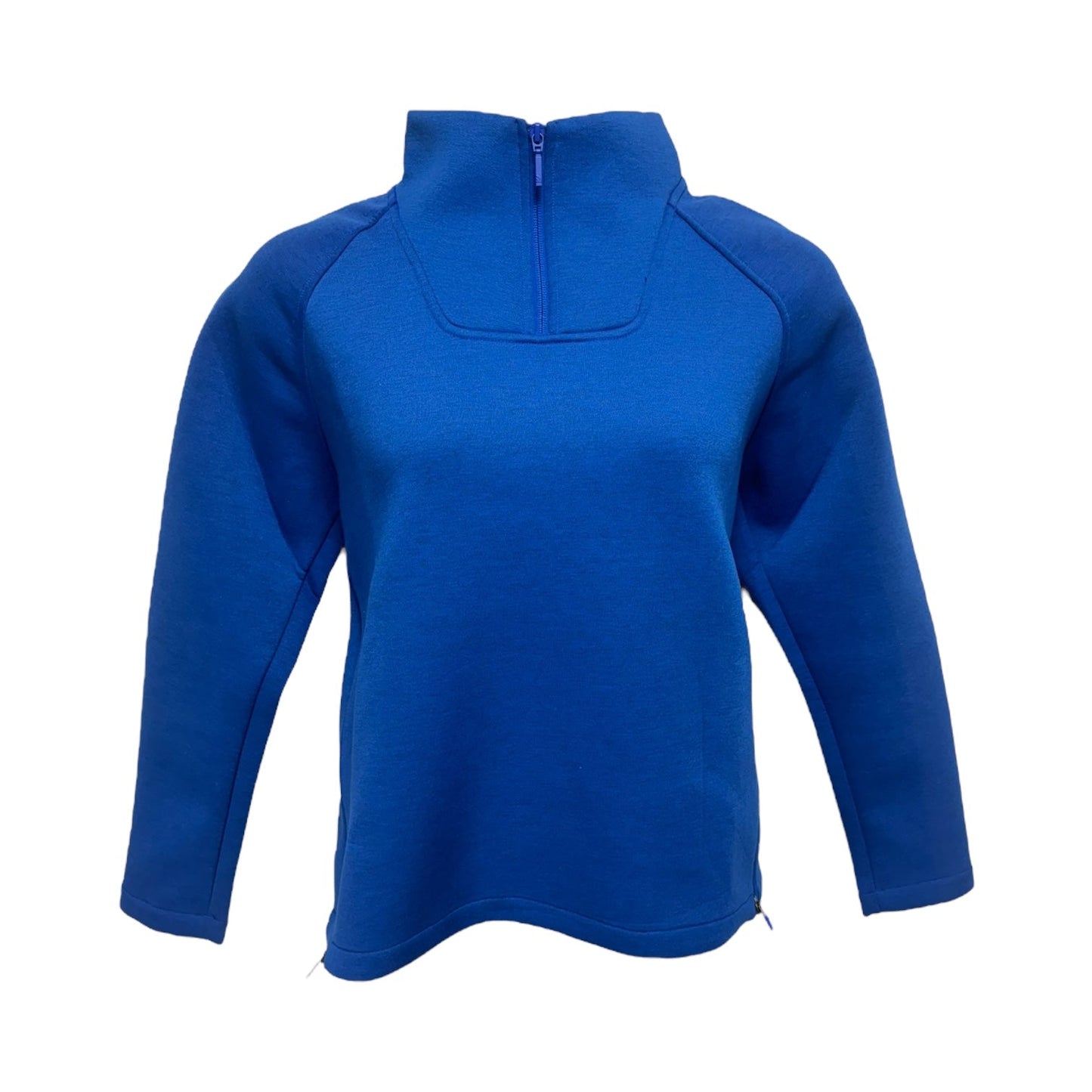 Athletic Top Long Sleeve Collar By The North Face In Blue, Size: Xl