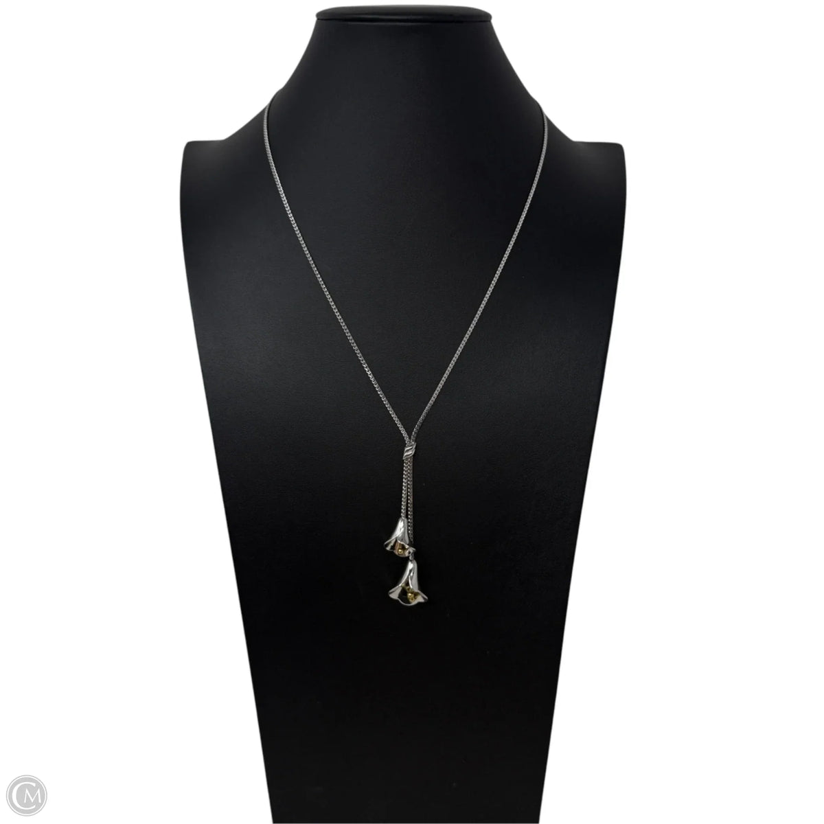 Double calla Lily Necklace By Avon