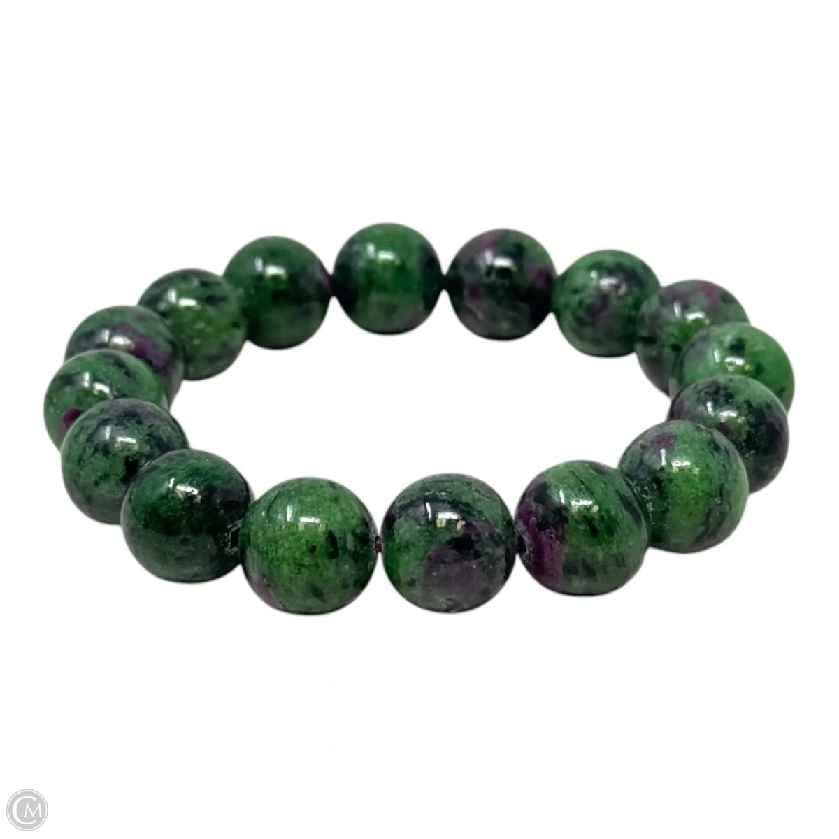 Ruby Zoisite Bead Elastic Bracelet