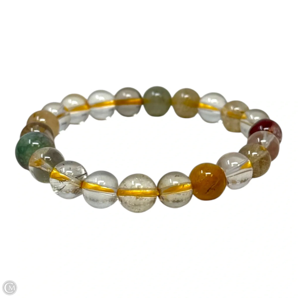 Multi-Gemstone Bead Elastic Bracelet