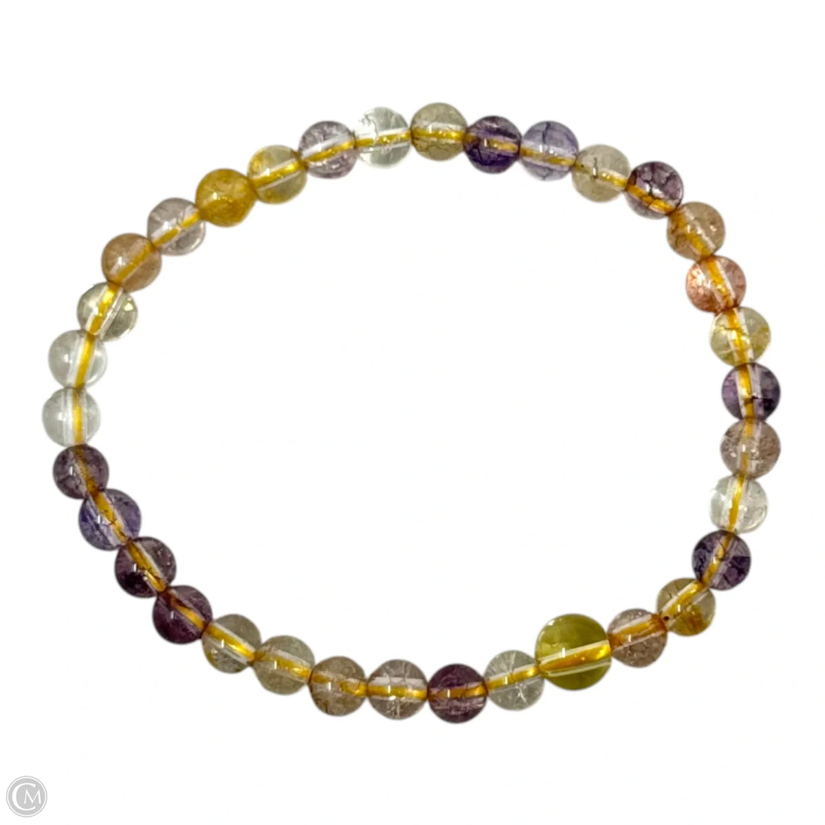 Ametrine Bead Elastic Bracelet