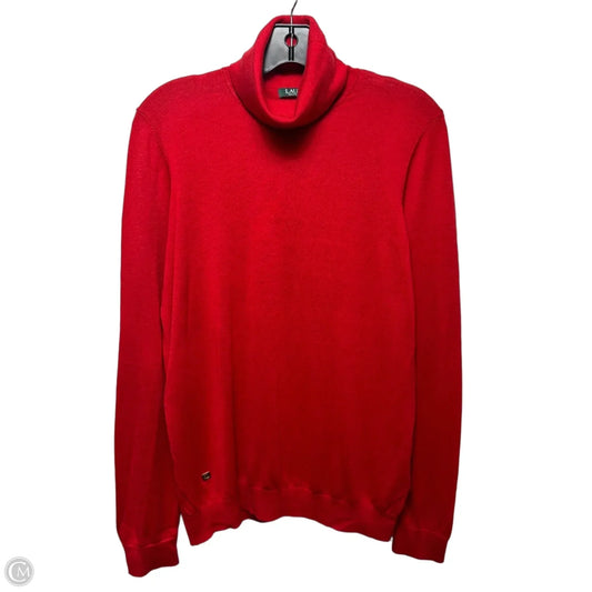 Modal & Silk Blend Sweater By Lauren By Ralph Lauren In Red, Size: Xl