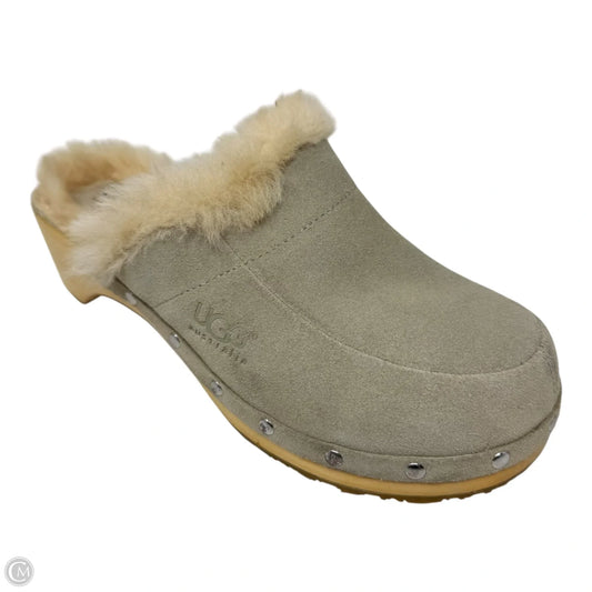 Kalie Suede Clogs Designer By Ugg In Tan, Size: 7