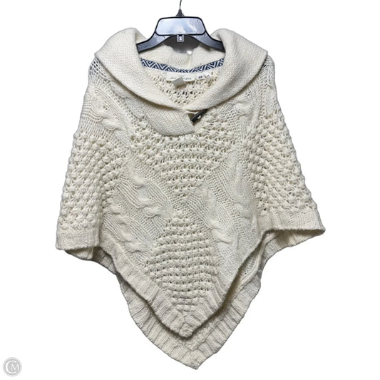 Wool Blend Poncho By H&m In Cream, Size: Osfm