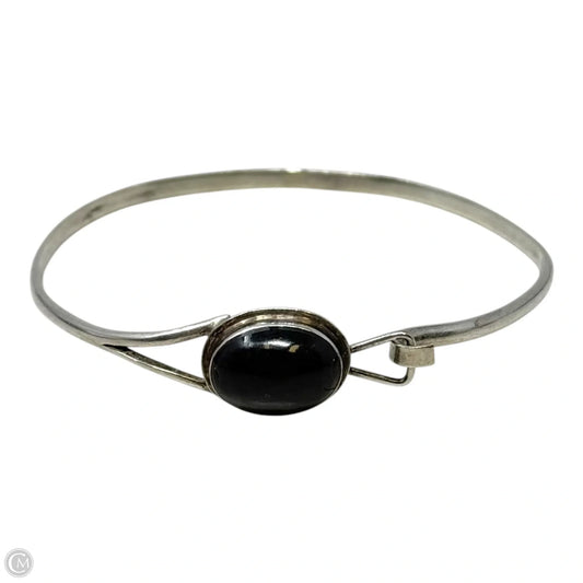 Onyx Sterling Silver Bangle Bracelet