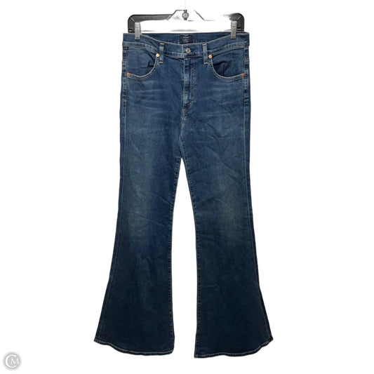 Chloe Mid Rise Super Flare Jeans By Citizens Of Humanity In Blue Denim, Size: 12/31