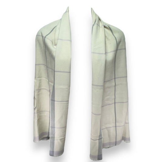 Shawl By J. Crew In Cream & Grey, Size: Osfm