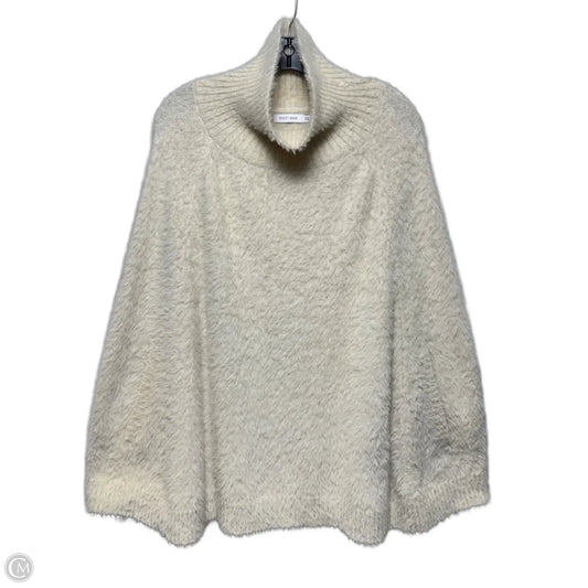 Fuzzy Poncho By Mer Sea In Cream, Size: Osfm