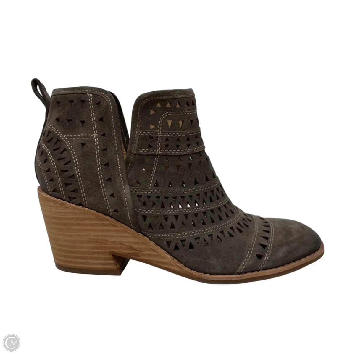 Sallie suede cut-out Ankle Booties By Sofft In Brown, Size: 9
