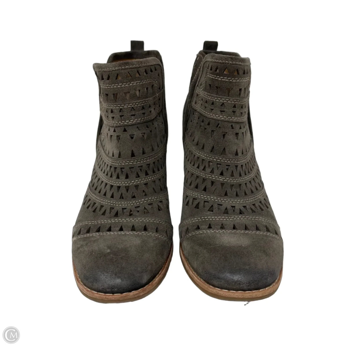 Sallie suede cut-out Ankle Booties By Sofft In Brown, Size: 9