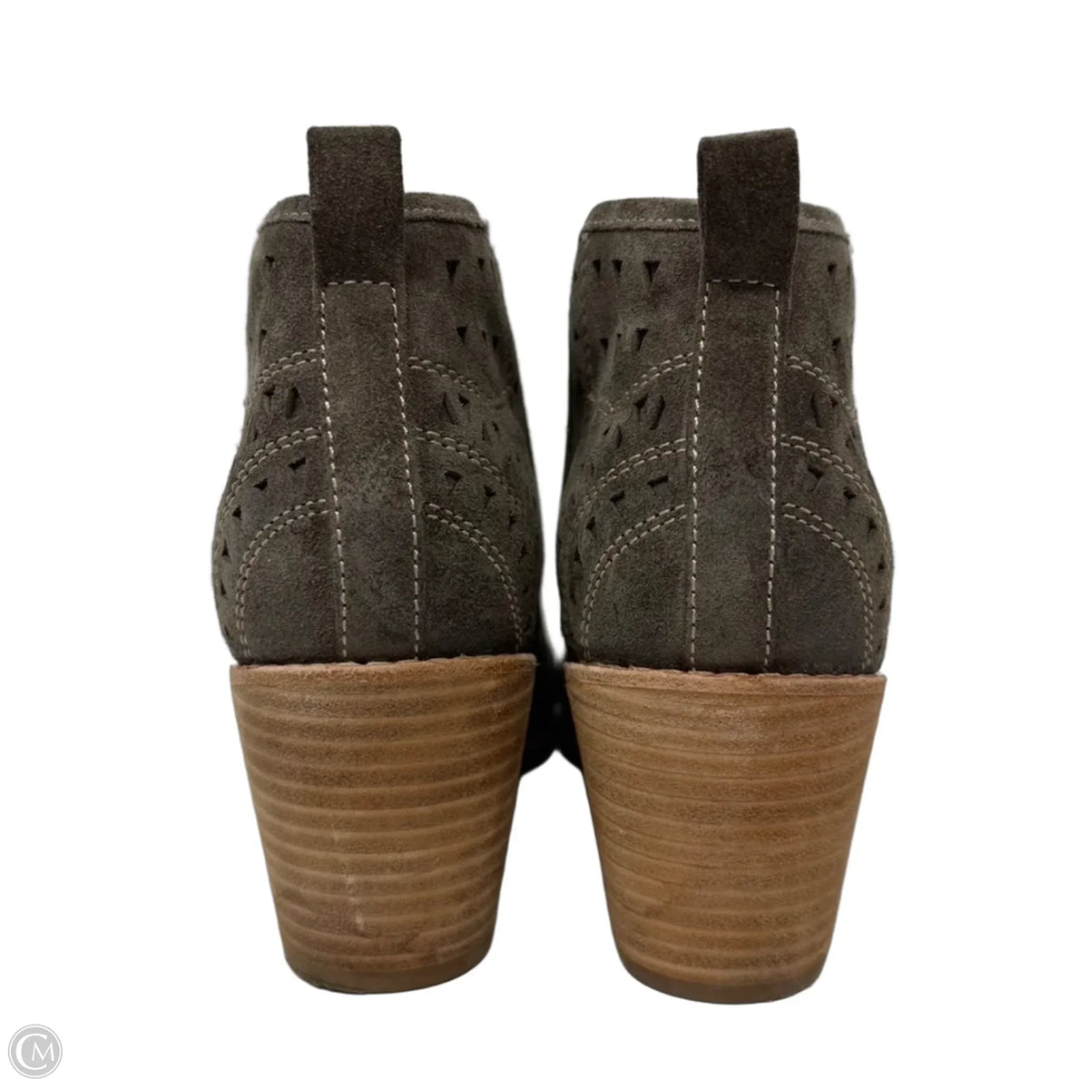 Sallie suede cut-out Ankle Booties By Sofft In Brown, Size: 9