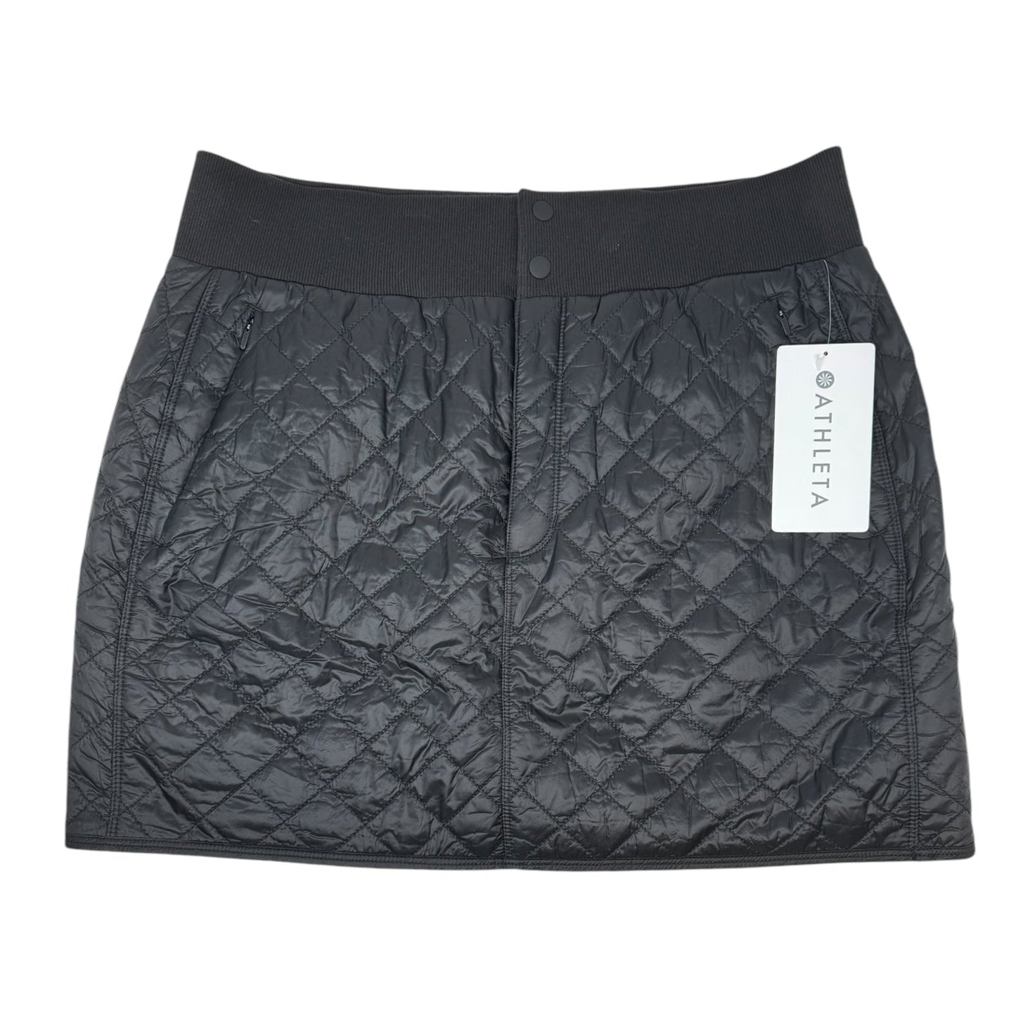 Quilted Lodge Skirt Mini & Short By Athleta In Black, Size: 12