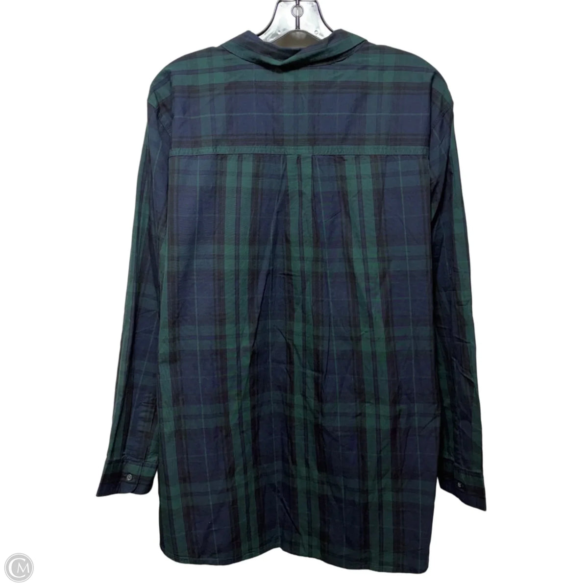 Top Long Sleeve By Old Navy In Plaid Pattern, Size: 3x
