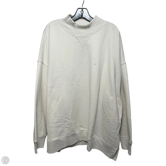 Sweatshirt Crewneck By American Eagle In Cream, Size: Xl