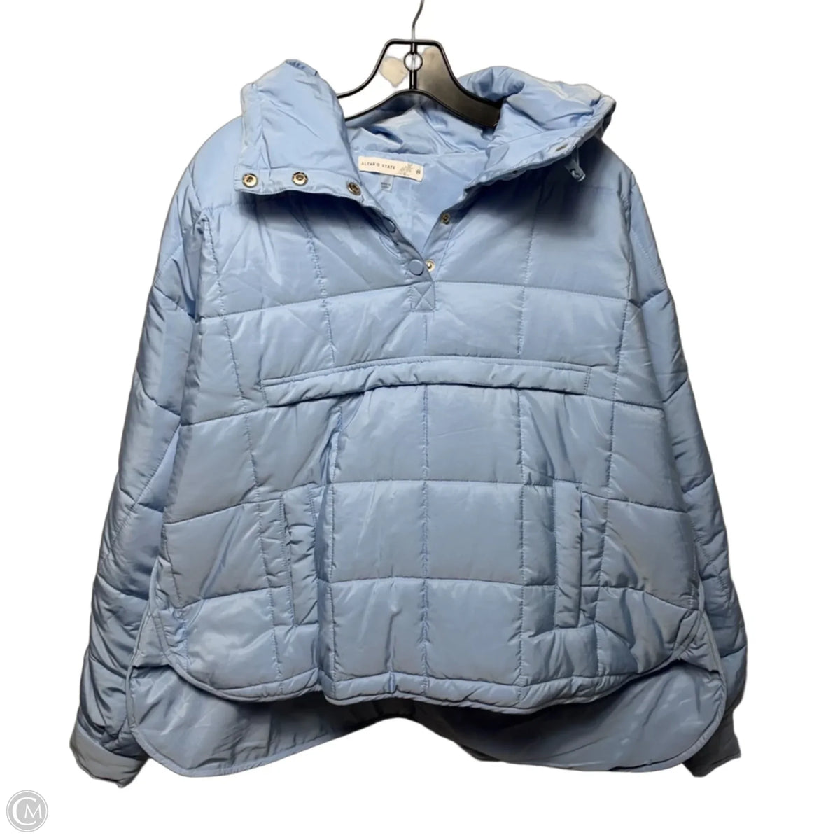 Briana Puffer Pullover Jacket By Altar'd State In Blue, Size: M