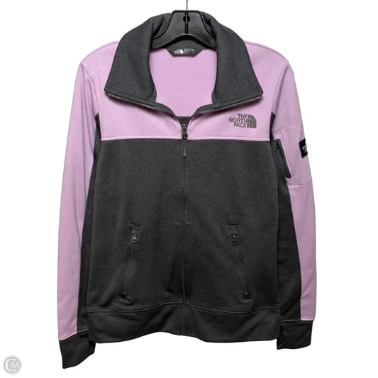 Athletic Jacket By The North Face In Grey & Purple, Size: S