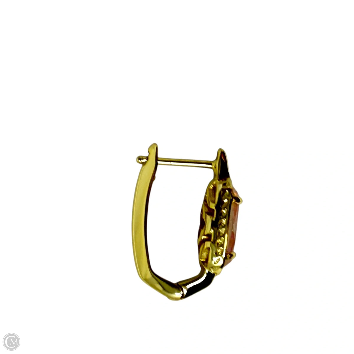 Dichroic Glass Hinged Hoop Earrings Designer By Kendra Scott