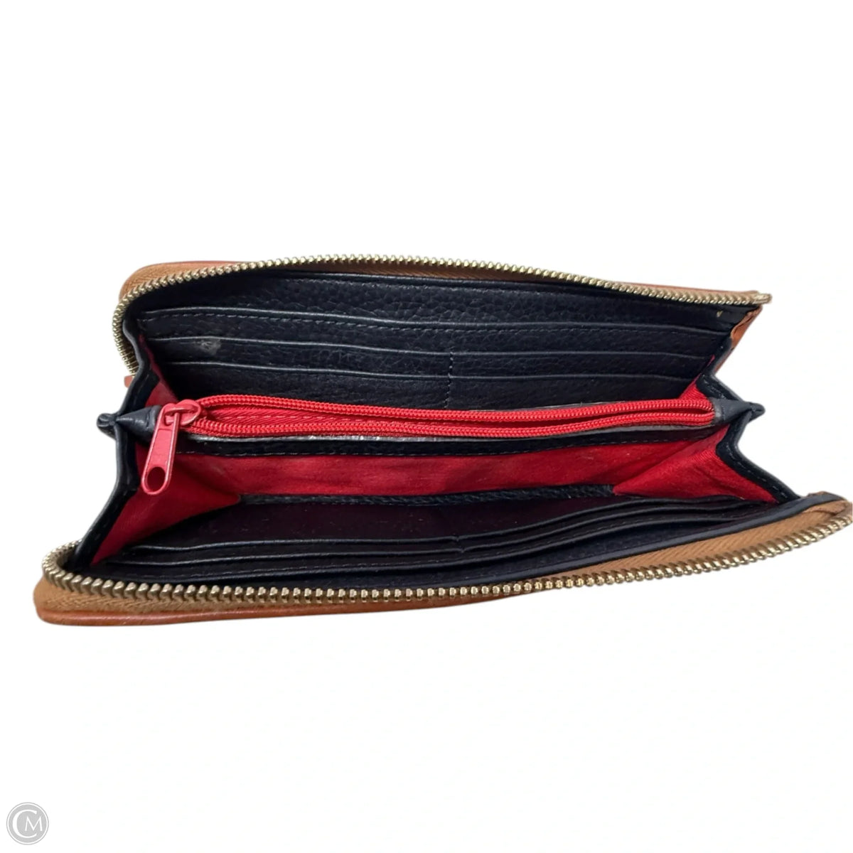 Pebble Grain Zip Clutch Wallet Designer By Dooney And Bourke, Size: Medium