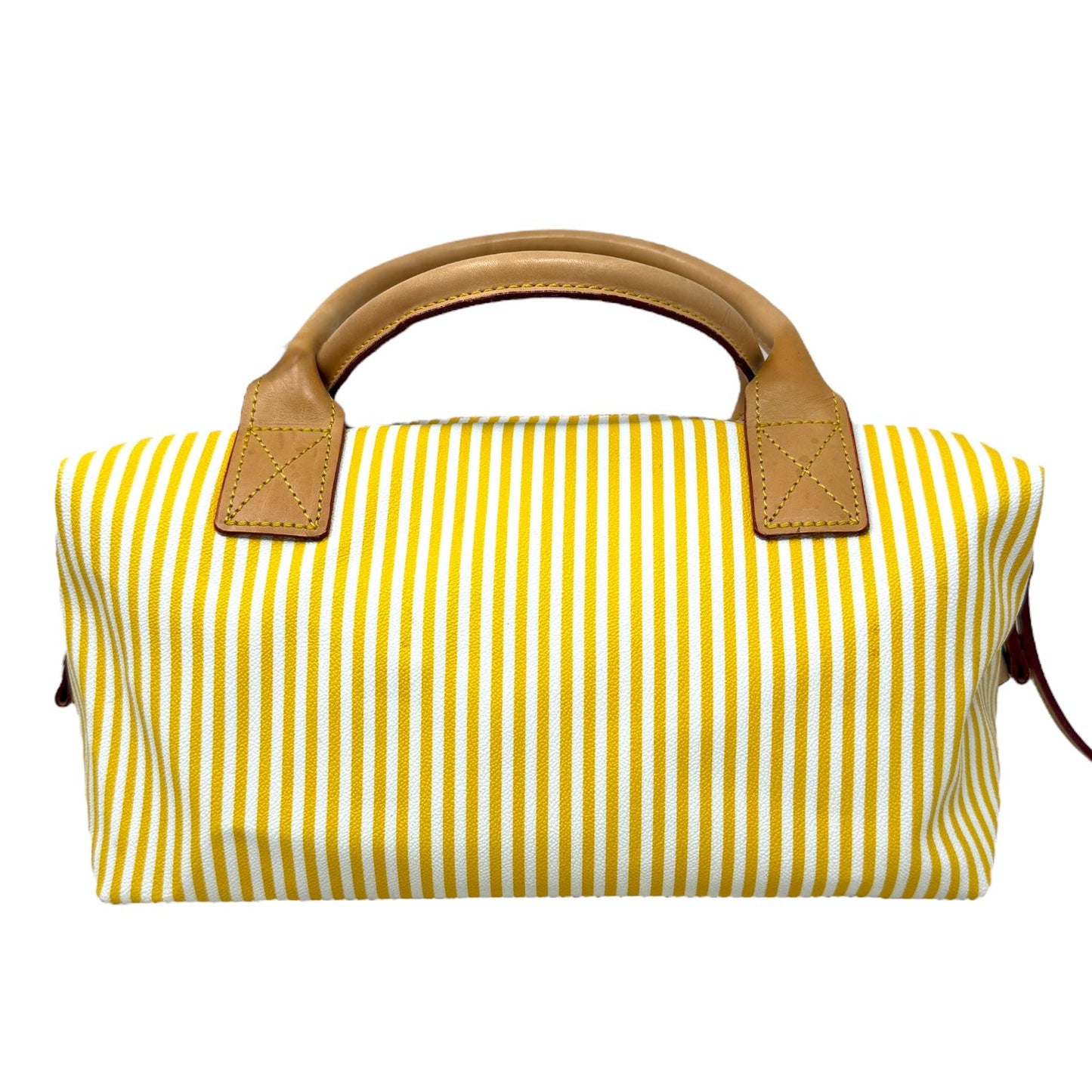 Stripes Duffle Designer By Dooney And Bourke In Sunflower, Size: Medium