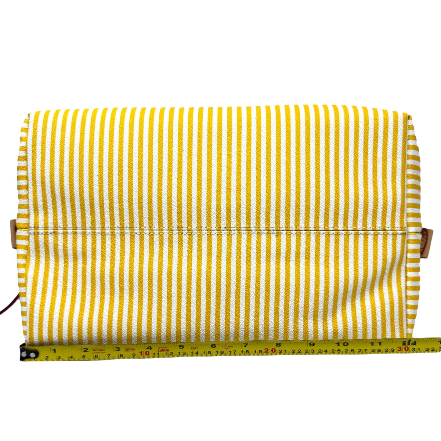 Stripes Duffle Designer By Dooney And Bourke In Sunflower, Size: Medium