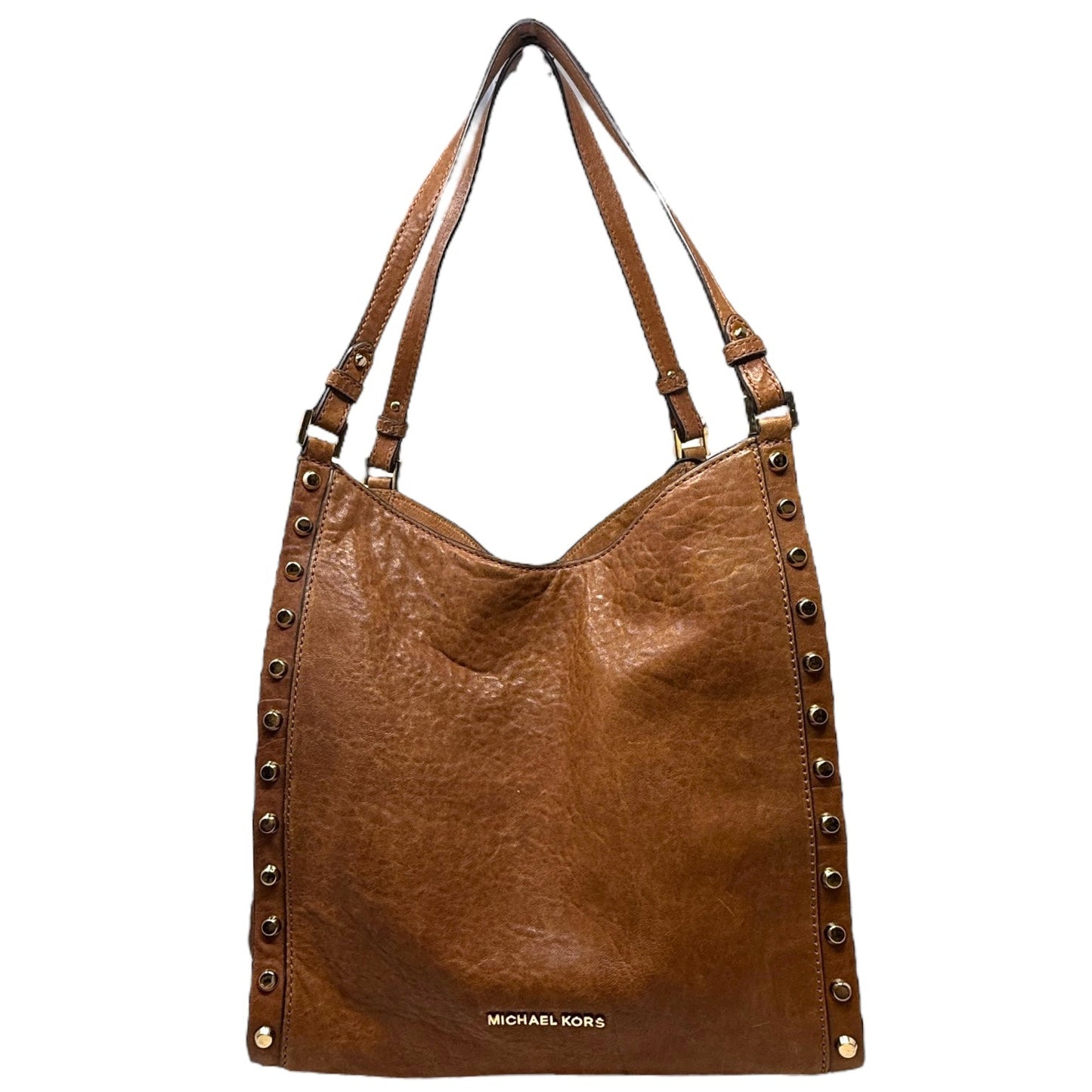 Newbury Leather Tote Designer By Michael Kors, Size: Medium