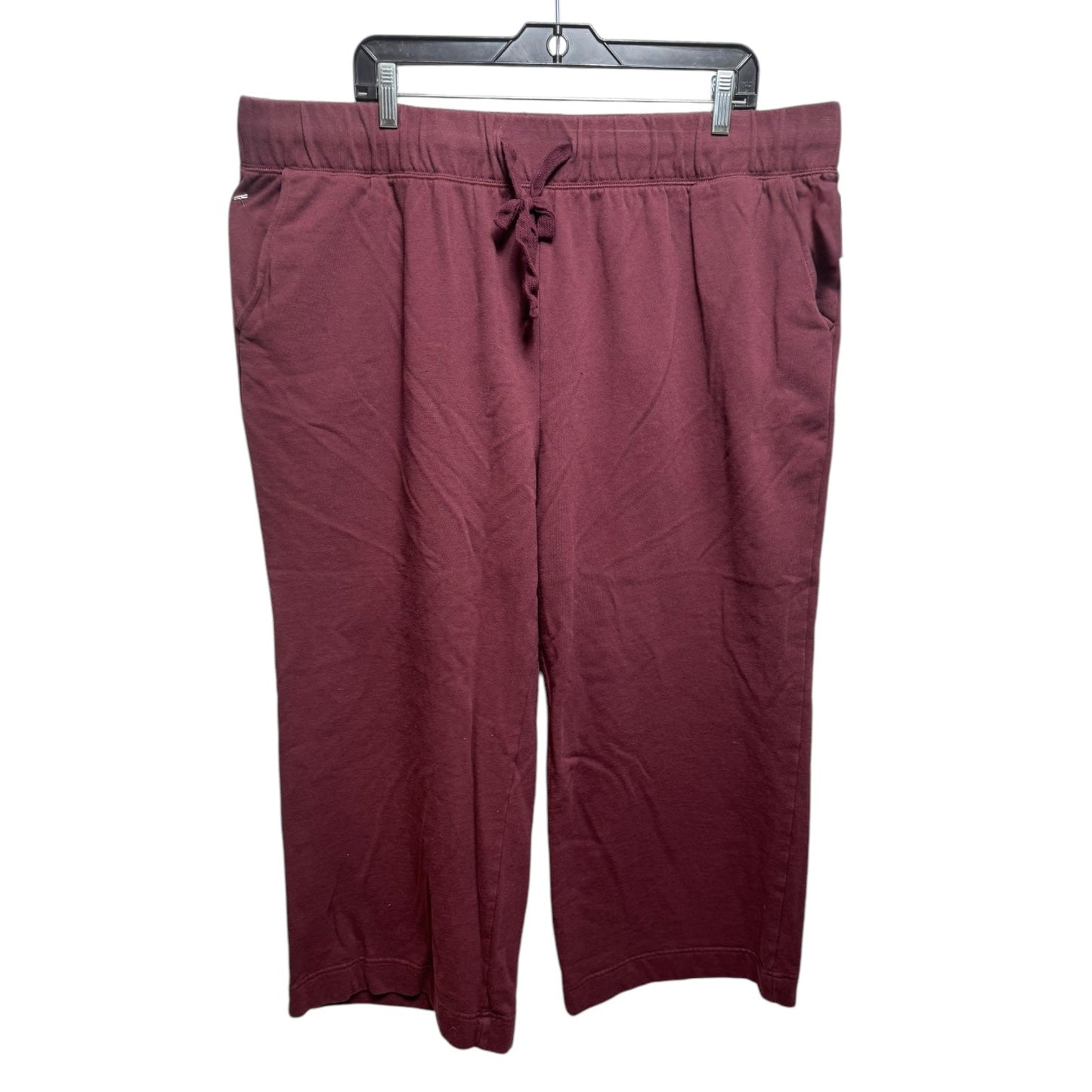 Pants Lounge By Terra & Sky In Maroon, Size: 2x