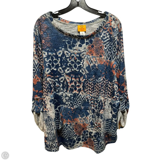 Top Long Sleeve By Ruby Rd In Multi-colored, Size: 2x