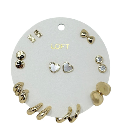 Mother Of Pearl Heart Stud Earring Set By Loft, Size: 09 Piece Set