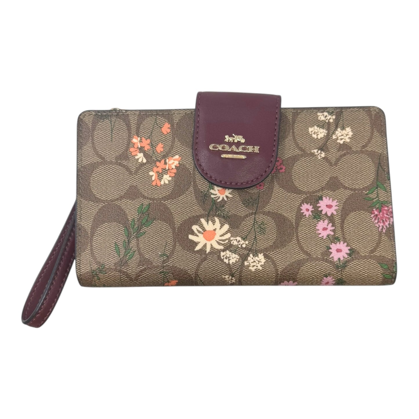 Wildflower Tech Wallet Designer By Coach, Size: Medium