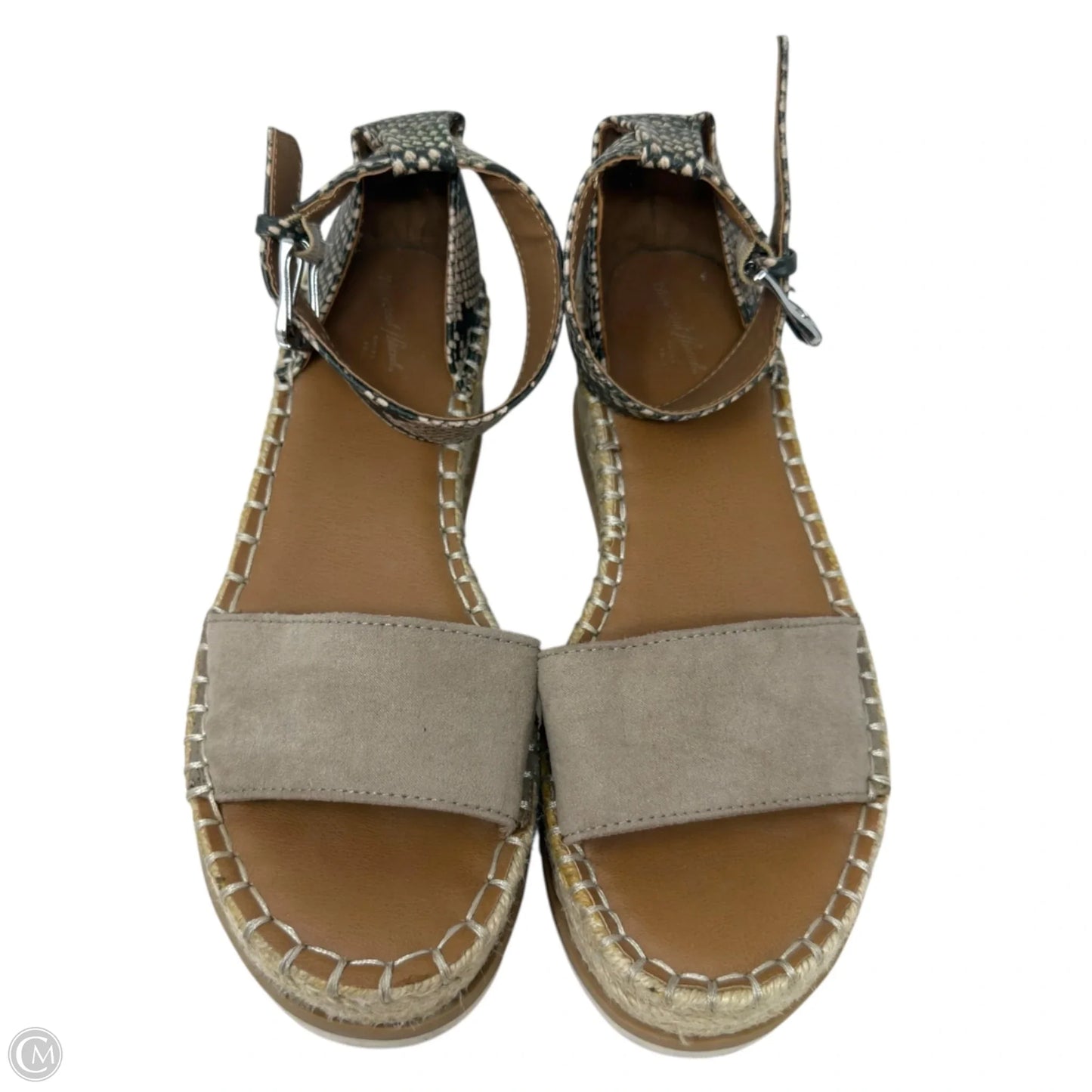 Jean Espadrille Wedge Sandals By Universal Thread In Snakeskin Print, Size: 7