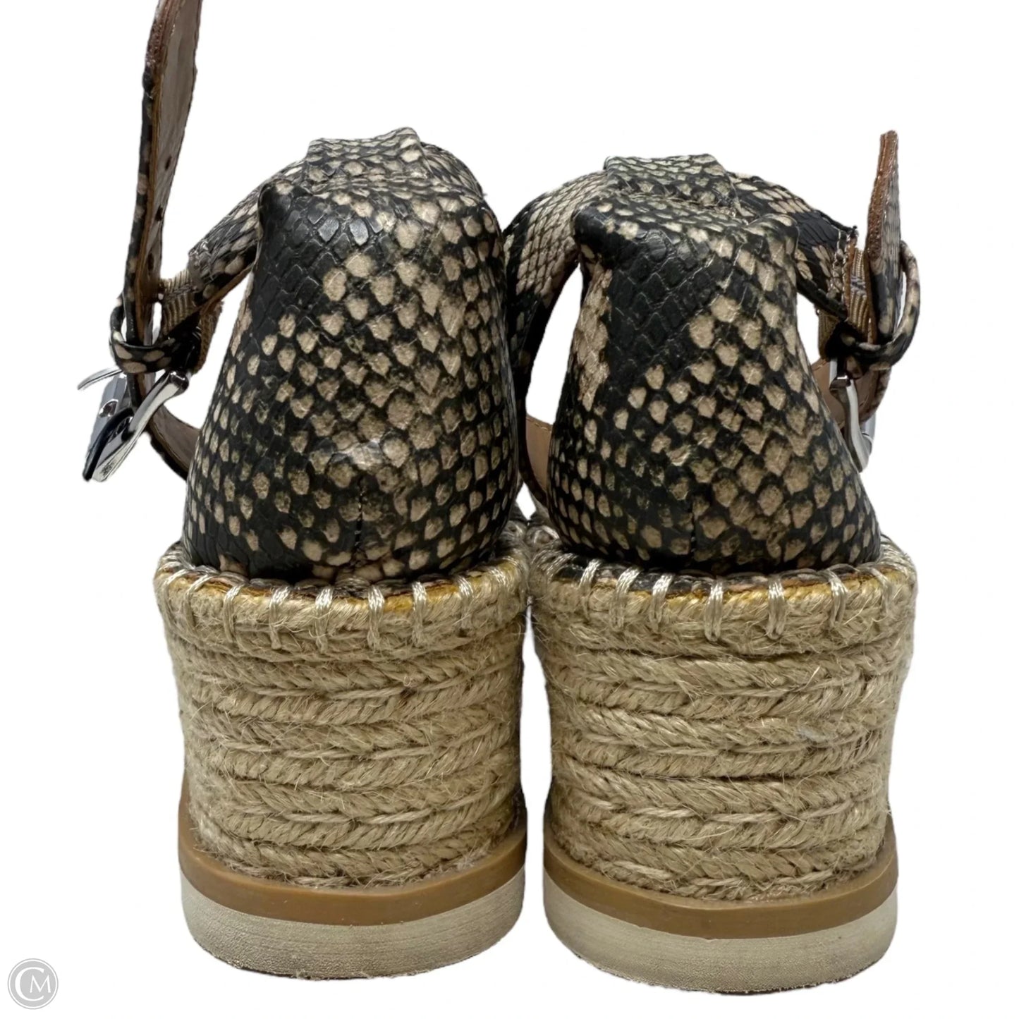 Jean Espadrille Wedge Sandals By Universal Thread In Snakeskin Print, Size: 7