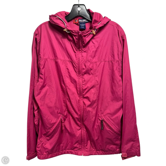 Jacket Windbreaker By Reel Legends In Pink, Size: L