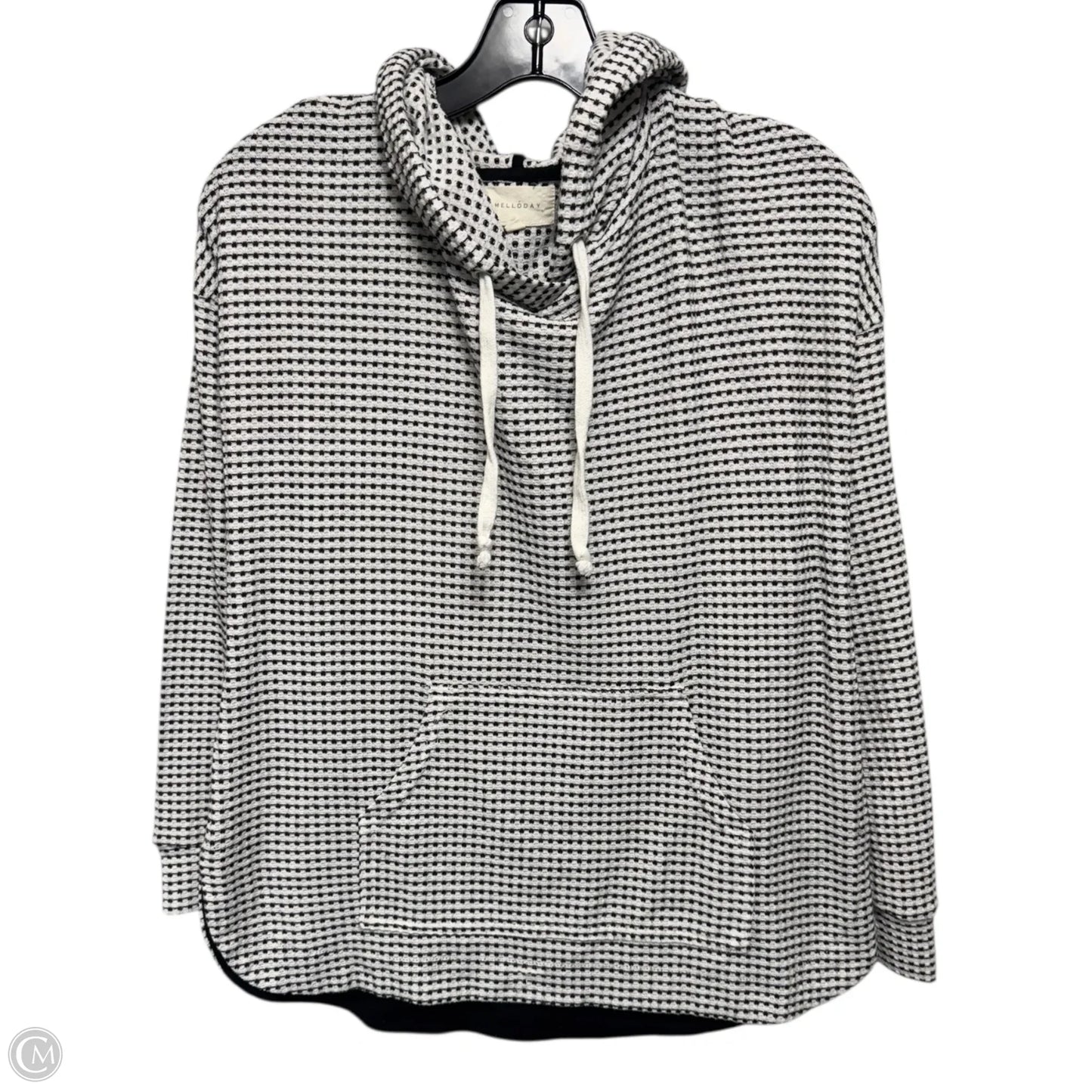 Athletic Sweatshirt Hoodie By Melloday In Black, Size: Xs