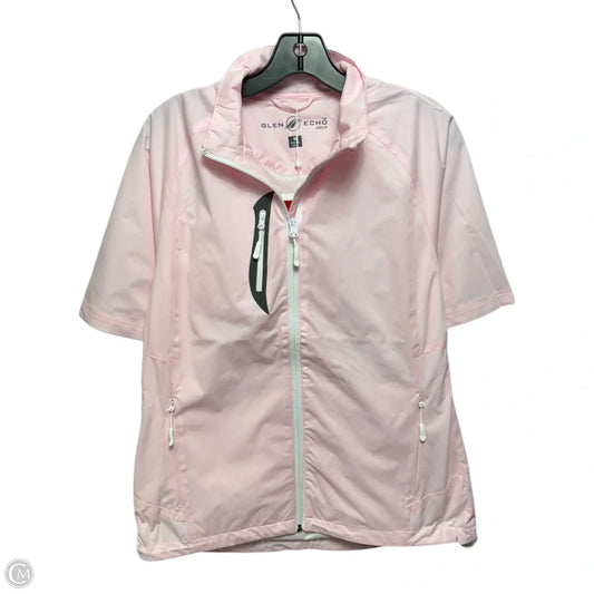 Athletic Jacket By Glen Echo In Pink, Size: M