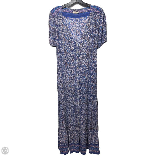 Dress Casual Maxi By Faherty In Purple, Size: M
