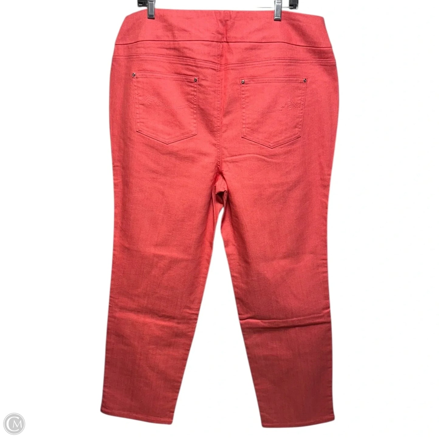 Pants Cropped By Denim And Company In Orange, Size: 20