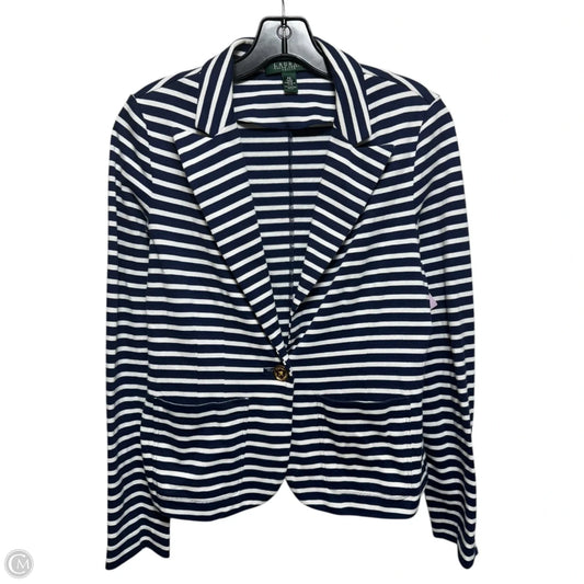 Blazer By Lauren By Ralph Lauren In Striped Pattern, Size: Sp