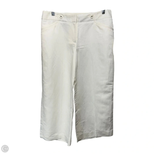 Pants Linen Blend By White House Black Market In White, Size: 6