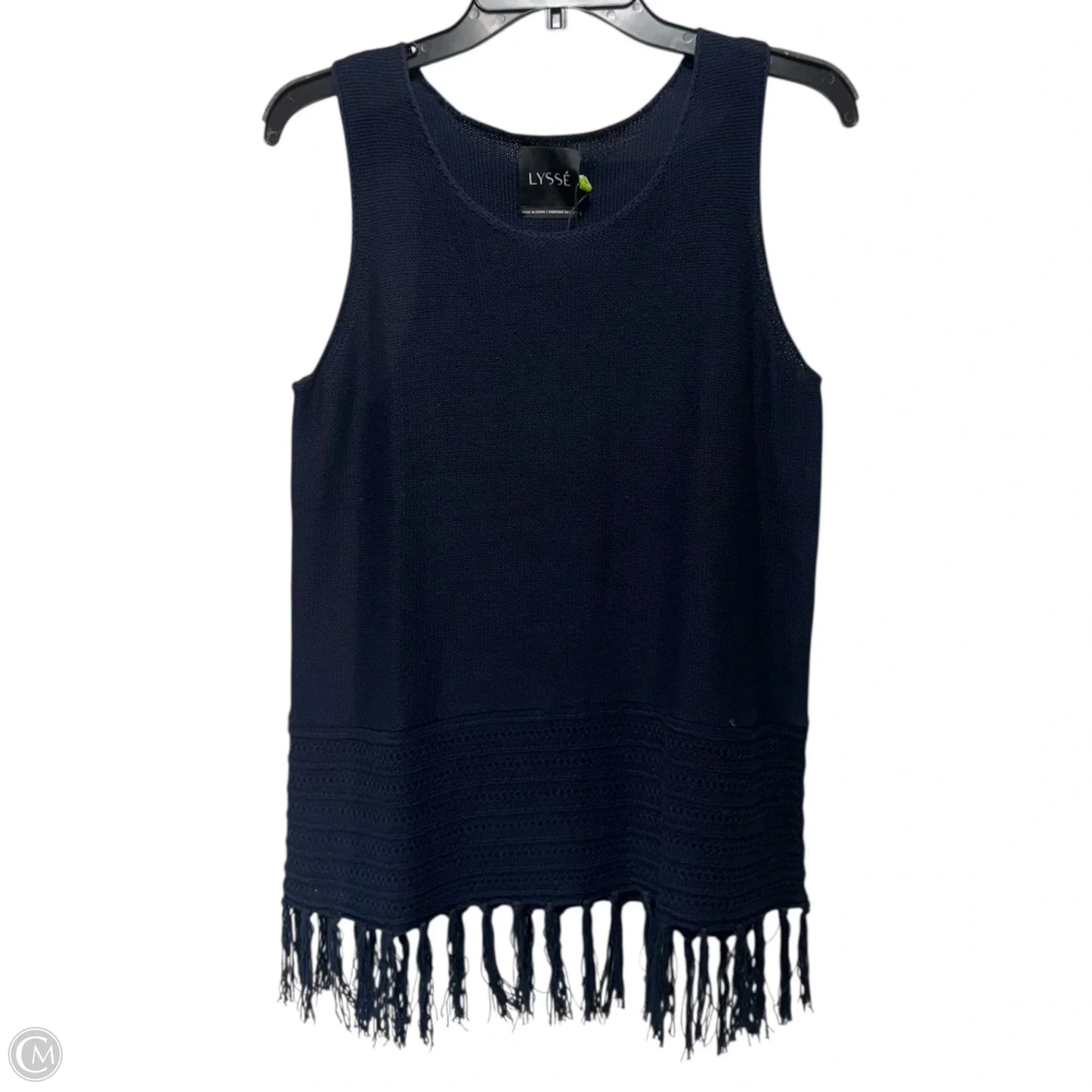 Top Sleeveless By Lysse In Blue, Size: M