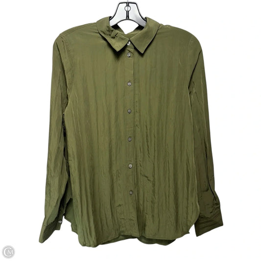 Top Long Sleeve By Madewell In Green, Size: M
