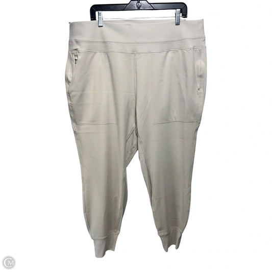 Athletic Leggings By Athleta In Taupe, Size: 2x